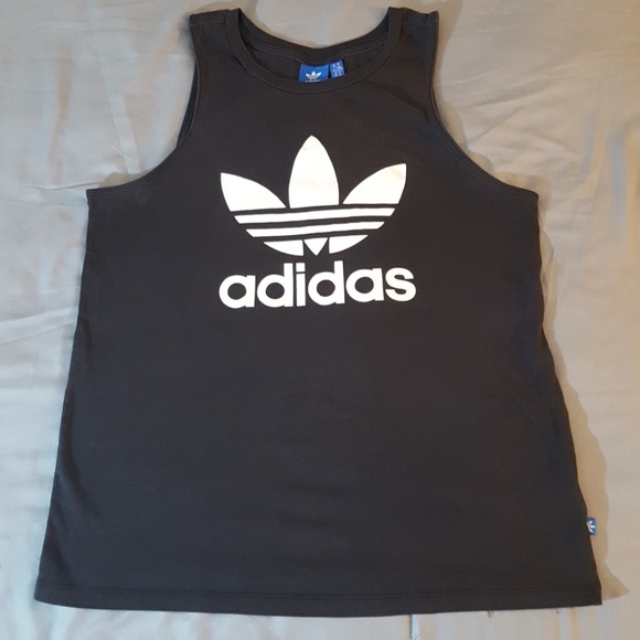 adidas Other - ADIDAS Logo Tank Top Shirt Mens Black Size Medium